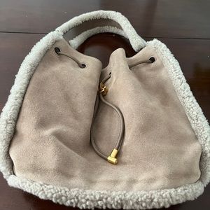 Ralph Lauren suede hobo bag